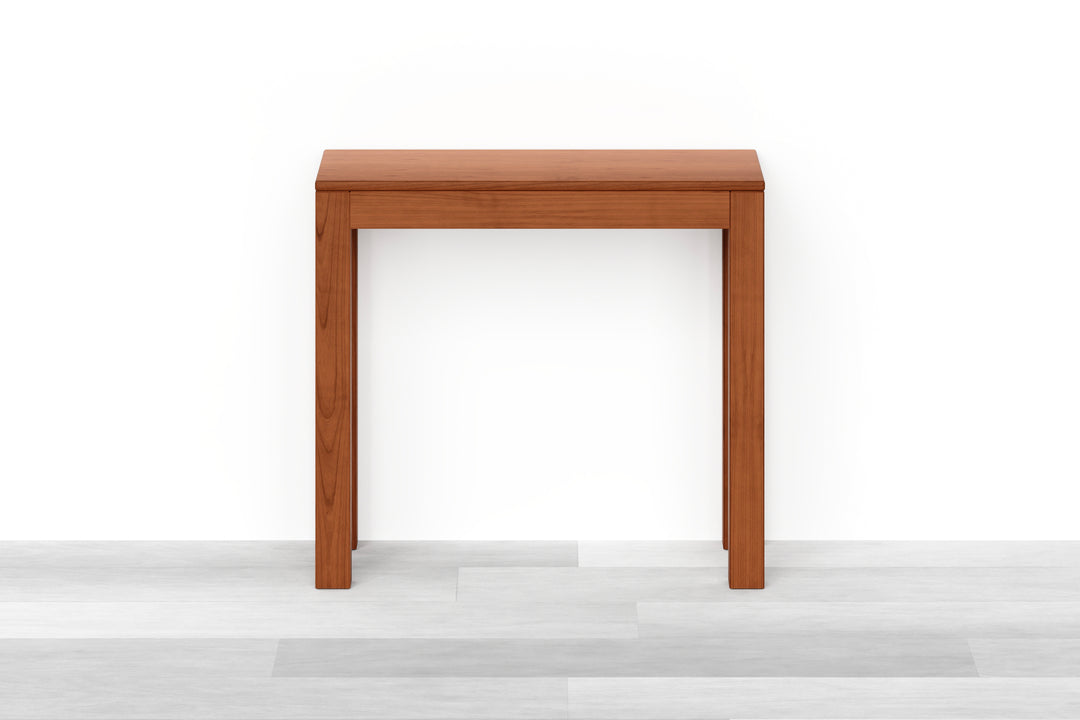 RAGABA Tavolo Consolle LILLO In Legno Massiccio - Gambe Cabriole, Piano MDF, 65x35 Cm, Colore Verde Fugace - Facile Montaggio