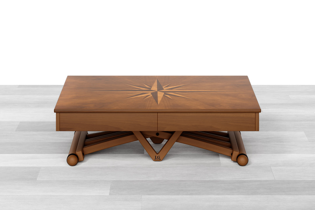 Tavolo Alzabile e Allungabile Intarsiato in Legno LG LESMO – LG