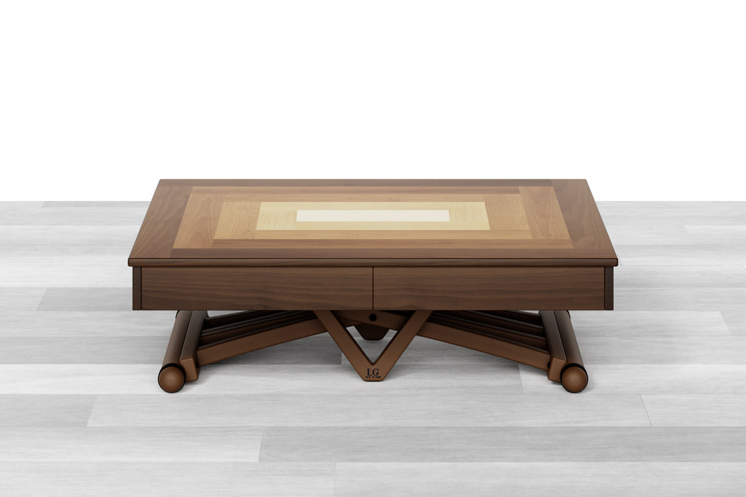 Tavolo Alzabile e Allungabile Intarsiato in Legno LG LESMO – LG