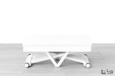 tavolino laccato bianco
